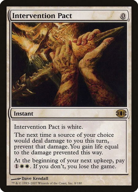 Intervention Pact - Future Sight Magic: The Gathering trading card