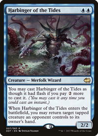 Harbinger of the Tides - Duel Decks: Merfolk vs. Goblins (DDT) #7 - Rare Magic: The Gathering Trading Card