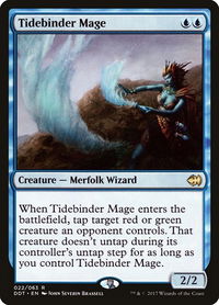 Tidebinder Mage - Duel Decks: Merfolk vs. Goblins (DDT) #22 - Rare Magic: The Gathering Trading Card