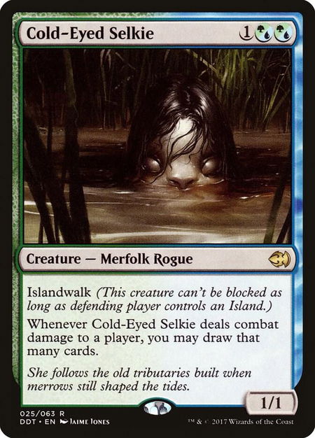 Cold-Eyed Selkie - Duel Decks: Merfolk vs. Goblins Magic: The Gathering trading card