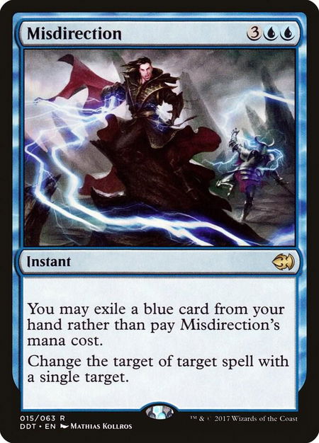 Misdirection - Duel Decks: Merfolk vs. Goblins Magic: The Gathering trading card