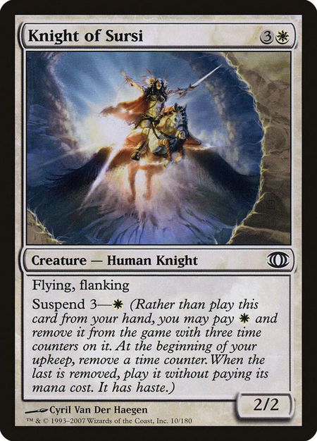 Knight of Sursi - Future Sight Magic: The Gathering trading card