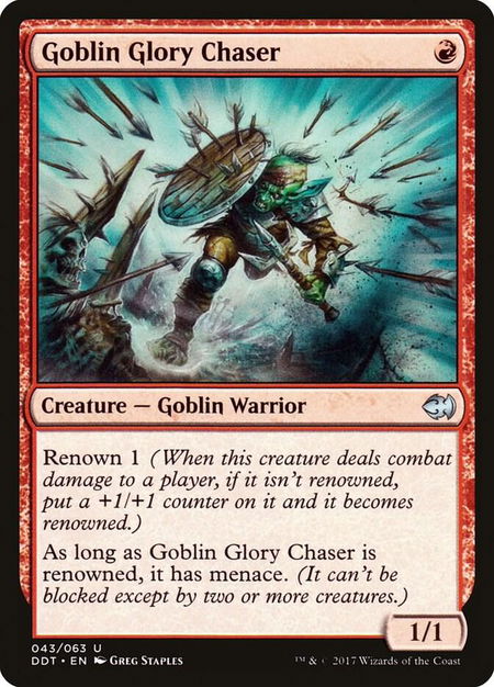 Goblin Glory Chaser - Duel Decks: Merfolk vs. Goblins Magic: The Gathering trading card