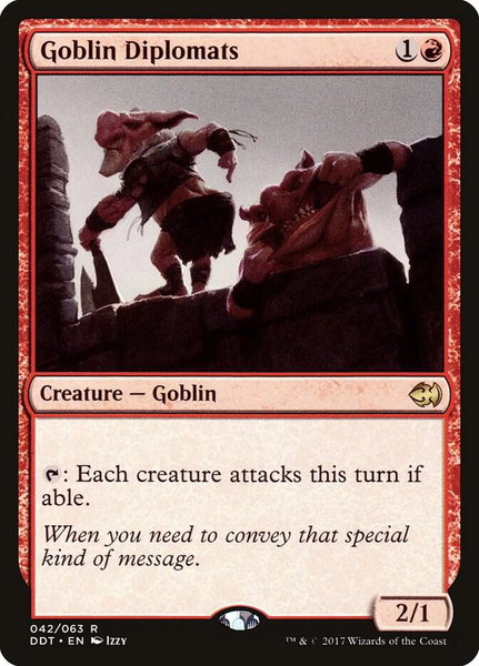 Goblin Diplomats - Duel Decks: Merfolk vs. Goblins Magic: The Gathering trading card