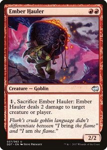 Ember Hauler - Duel Decks: Merfolk vs. Goblins (DDT) #37 - Uncommon Magic: The Gathering Trading Card