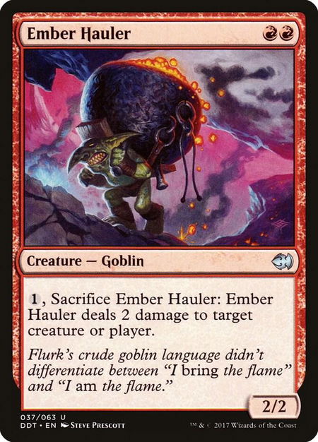 Ember Hauler - Duel Decks: Merfolk vs. Goblins Magic: The Gathering trading card