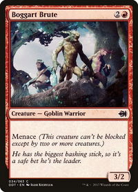 Boggart Brute - Duel Decks: Merfolk vs. Goblins (DDT) #34 - Common Magic: The Gathering Trading Card