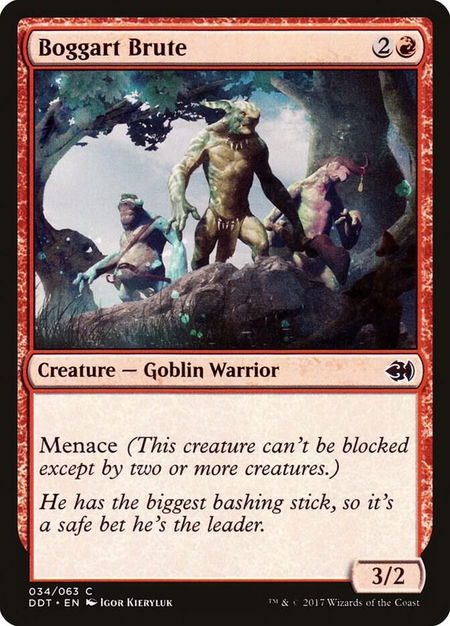 Boggart Brute - Duel Decks: Merfolk vs. Goblins Magic: The Gathering trading card