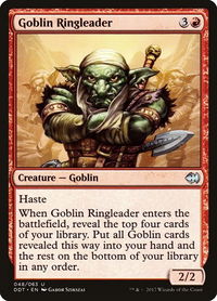 Goblin Ringleader - Duel Decks: Merfolk vs. Goblins (DDT) #48 - Uncommon Magic: The Gathering Trading Card
