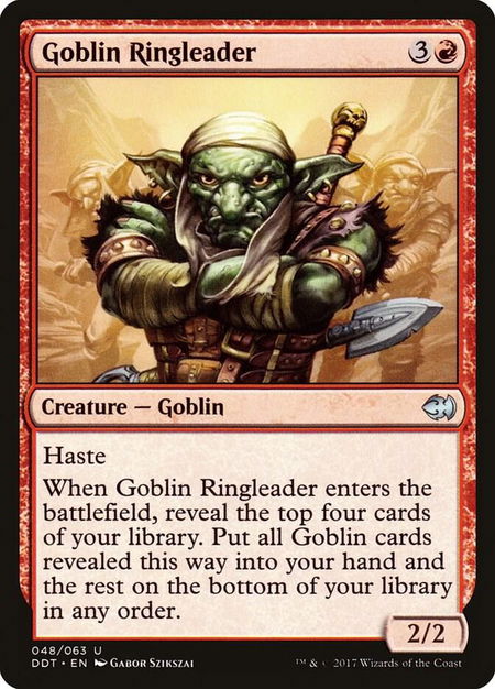 Goblin Ringleader - Duel Decks: Merfolk vs. Goblins Magic: The Gathering trading card