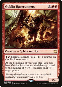 Goblin Razerunners - Duel Decks: Merfolk vs. Goblins (DDT) #47 - Rare Magic: The Gathering Trading Card