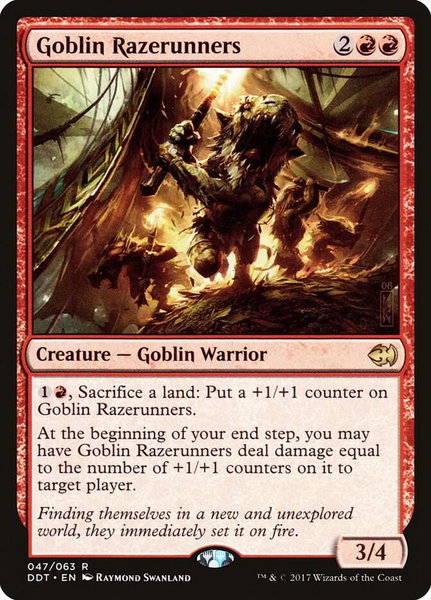 Goblin Razerunners - Duel Decks: Merfolk vs. Goblins Magic: The Gathering trading card