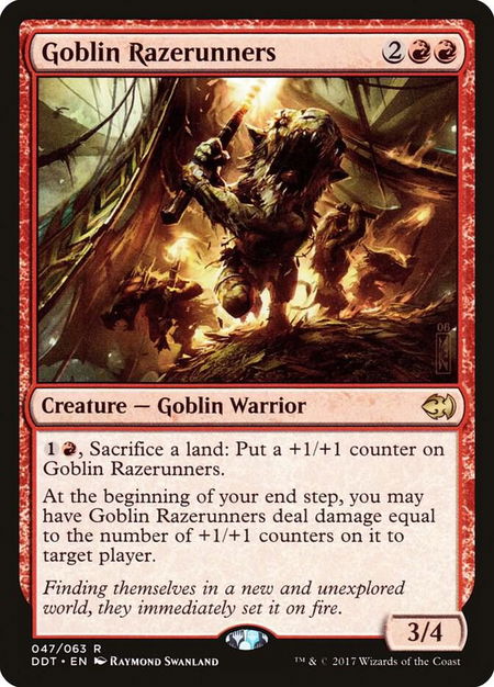 Goblin Razerunners - Duel Decks: Merfolk vs. Goblins Magic: The Gathering trading card