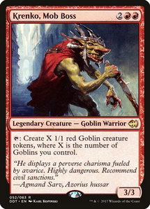 Krenko, Mob Boss - Duel Decks: Merfolk vs. Goblins (DDT) #52 - Rare Magic: The Gathering Trading Card