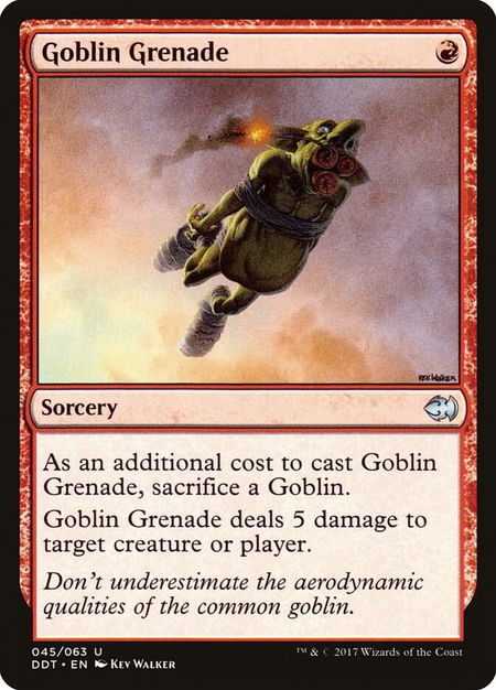Goblin Grenade - Duel Decks: Merfolk vs. Goblins Magic: The Gathering trading card