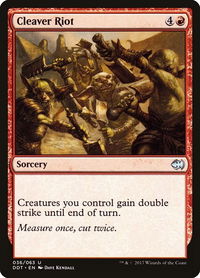 Cleaver Riot - Duel Decks: Merfolk vs. Goblins (DDT) #36 - Uncommon Magic: The Gathering Trading Card