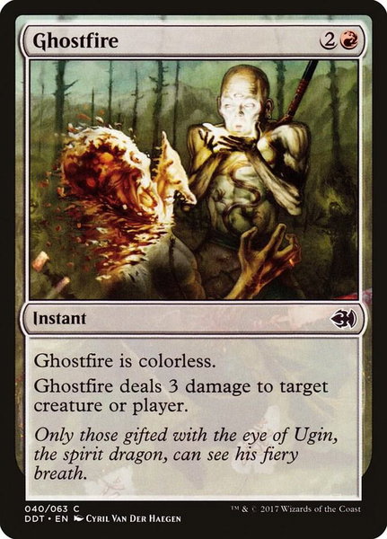 Ghostfire - Duel Decks: Merfolk vs. Goblins Magic: The Gathering trading card