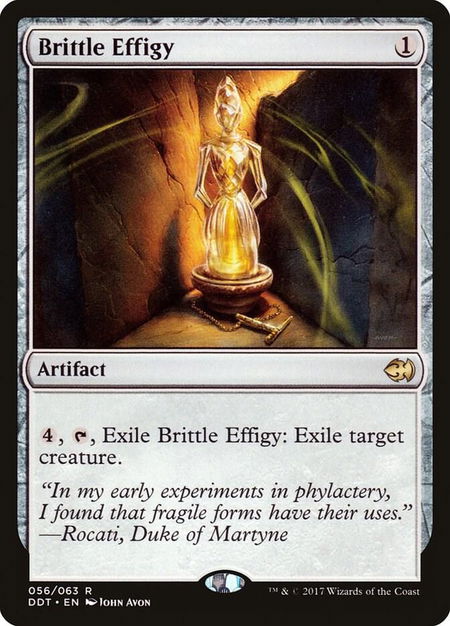 Brittle Effigy - Duel Decks: Merfolk vs. Goblins Magic: The Gathering trading card