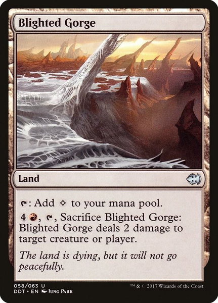 Blighted Gorge - Duel Decks: Merfolk vs. Goblins Magic: The Gathering trading card
