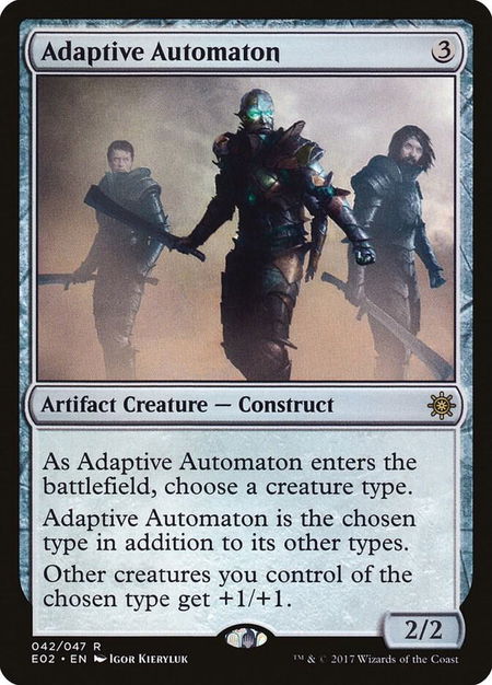 Adaptive Automaton trading card from Explorers of Ixalan Adaptive Automaton - Explorers of Ixalan Magic: The Gathering trading card