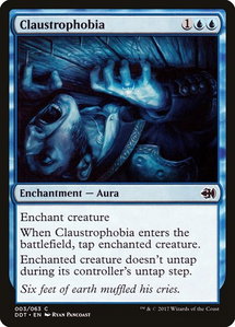 Claustrophobia - Duel Decks: Merfolk vs. Goblins (DDT) #3 - Common Magic: The Gathering Trading Card