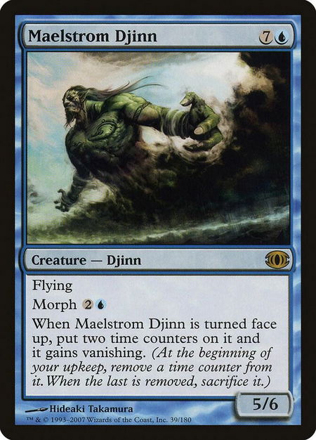 Maelstrom Djinn - Future Sight Magic: The Gathering trading card
