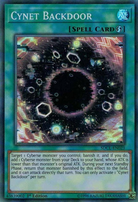 Cynet Backdoor - Structure Deck: Cyberse Link YuGiOh trading card
