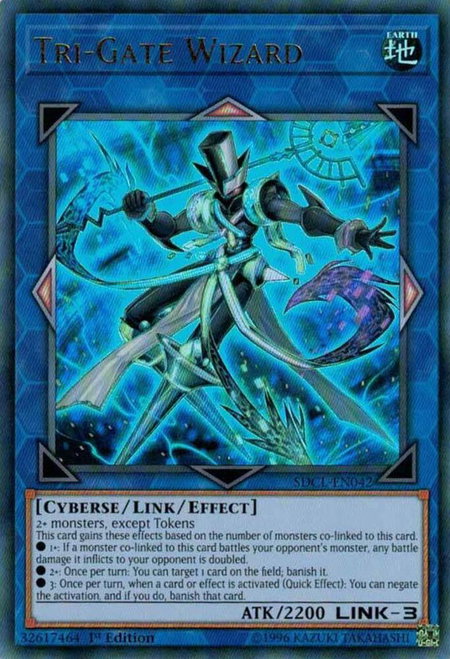 Tri-Gate Wizard - Structure Deck: Cyberse Link YuGiOh trading card