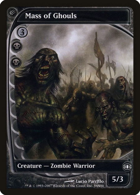 Mass of Ghouls - Future Sight Magic: The Gathering trading card