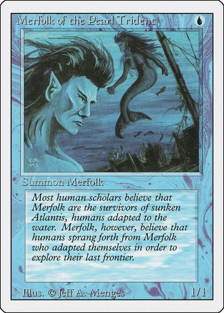 Merfolk of the Pearl Trident - Revised Edition Magic: The Gathering trading card