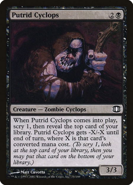 Putrid Cyclops - Future Sight Magic: The Gathering trading card