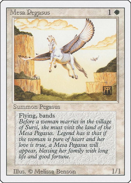 Mesa Pegasus - Revised Edition Magic: The Gathering trading card