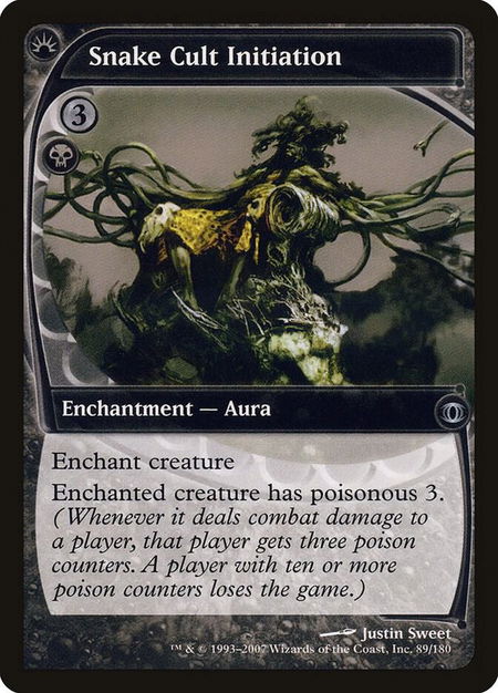 Snake Cult Initiation - Future Sight Magic: The Gathering trading card