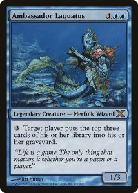 Ambassador Laquatus - 10th Edition (10E) #65 - Rare Magic: The Gathering Trading Card
