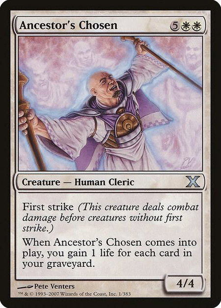 Ancestor's Chosen - 10th Edition Magic: The Gathering trading card