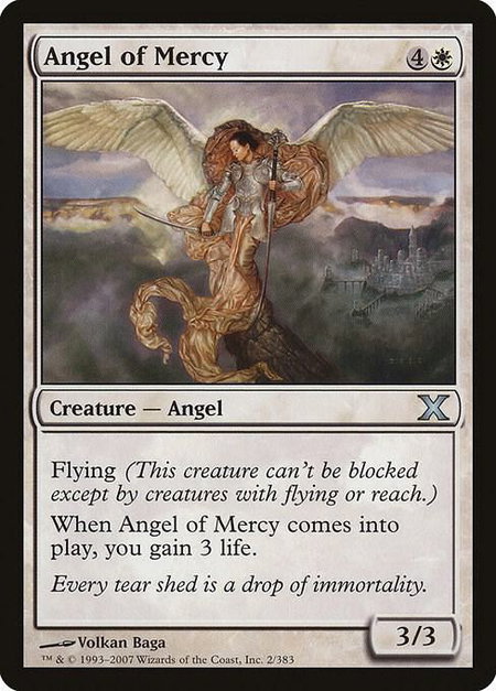 Angel of Mercy - 10th Edition Magic: The Gathering trading card