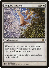 Angelic Chorus - 10th Edition (10E) #4 - Rare Magic: The Gathering Trading Card