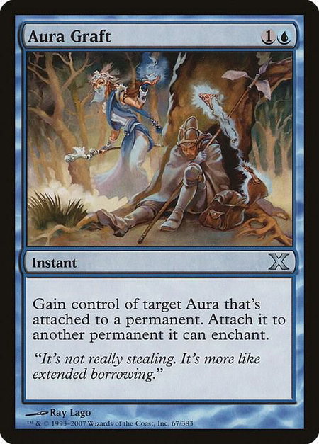 Aura Graft - 10th Edition Magic: The Gathering trading card