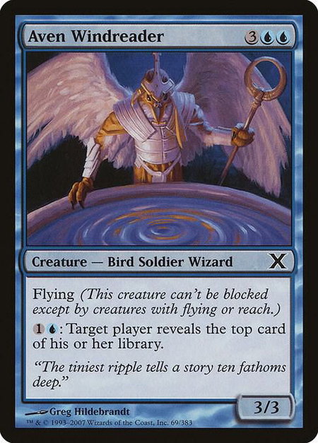 Aven Windreader - 10th Edition Magic: The Gathering trading card