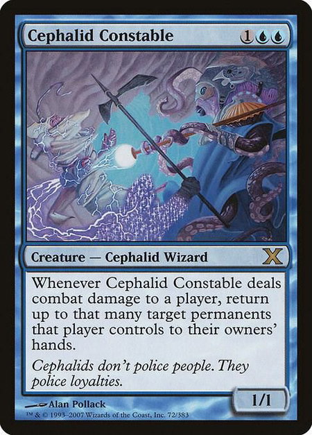 Cephalid Constable - 10th Edition Magic: The Gathering trading card