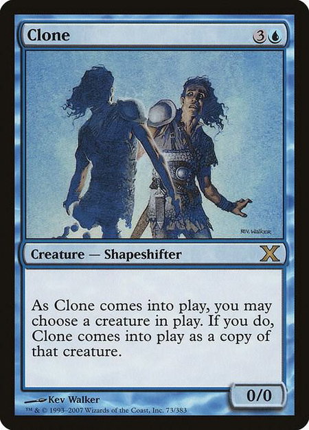 Clone - 10th Edition Magic: The Gathering trading card