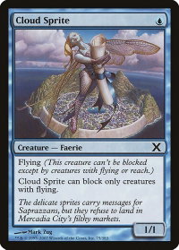 Cloud Sprite - 10th Edition (10E) #75 - Common Magic: The Gathering Trading Card