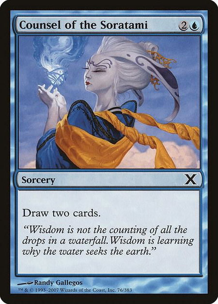 Counsel of the Soratami - 10th Edition Magic: The Gathering trading card