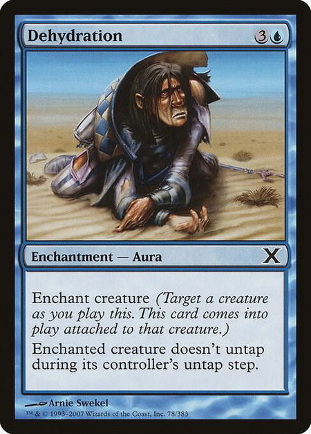 Dehydration - 10th Edition Magic: The Gathering trading card