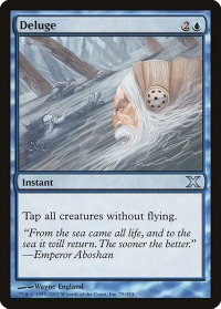 Deluge - 10th Edition (10E) #79 - Uncommon Magic: The Gathering Trading Card