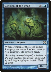Denizen of the Deep - 10th Edition (10E) #80 - Rare Magic: The Gathering Trading Card