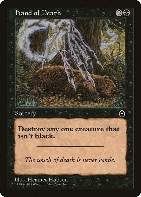Hand of Death - Portal Second Age Magic: The Gathering trading card