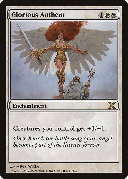 Glorious Anthem - 10th Edition Magic: The Gathering trading card