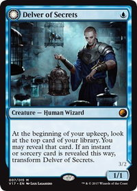 Delver of Secrets - From the Vault: Transform (V17) #7 - Mythic Rare Magic: The Gathering Trading Card