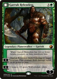Garruk Relentless - From the Vault: Transform (V17) #9 - Mythic Rare Magic: The Gathering Trading Card